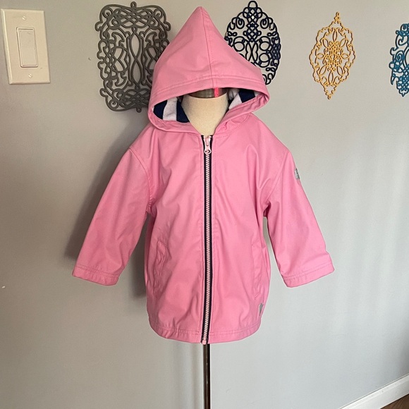 Hatley Girls Pink Kids Raincoat size 2 - Picture 1 of 8
